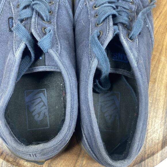 Vans Off The Wall Old Skool Mens Navy Blue Gum Size 10 Low Top Shoes